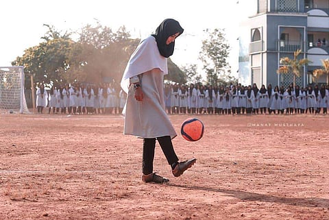 Hadiya hopes to become a professional football player and represent India