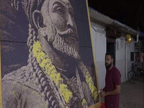 Mumbai based animator pays homage to Chhatrapati Shivaji Maharaj | Pic: ANI News