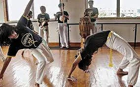 Children learning Capoeira at Centre For Capoeira India
