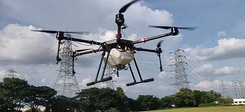 One of the drones created by the team