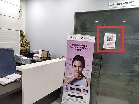 Oxyfind allows doctors and patients to connect using QR codes placed at convenient locations
