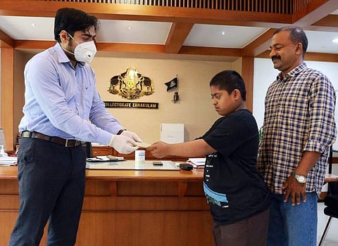 Irfan at the Ernakulam Collectorate