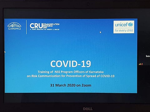 The online meeting took place among community leaders
