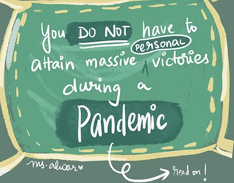 The illustrator has made an artistic guide for those struggling with the lockdown