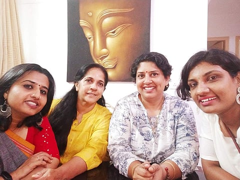 Seema (extreme left) with the other members of TWC