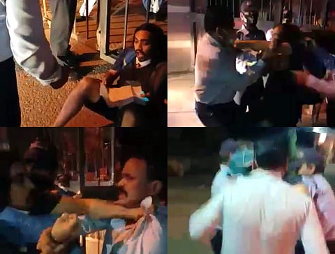 The scuffle broke out after the student provoked the guards and did not move from the main gate| Pic: Edexlive/Sourced