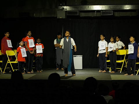 Children enacting a chemistry and a civic play (Pics: YouAndMe)
