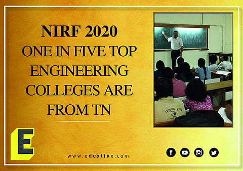 Tamil Nadu has 18 engineering colleges in the Top 100