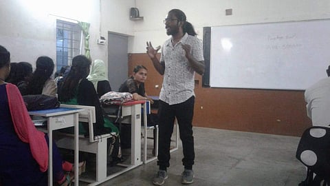 Classes being conducted at CosmicOne (Pics: Vaishnavi Rajalakshmi Sampath)