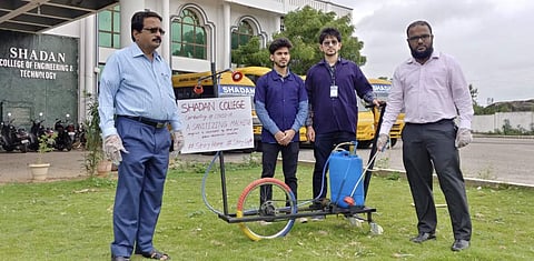 At the college (Pic: Syed Tariq Hussaini)