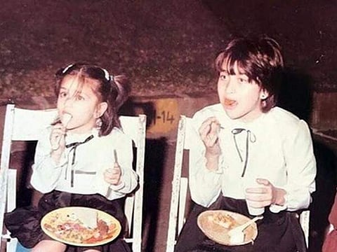 Kareena and Karishma, as children