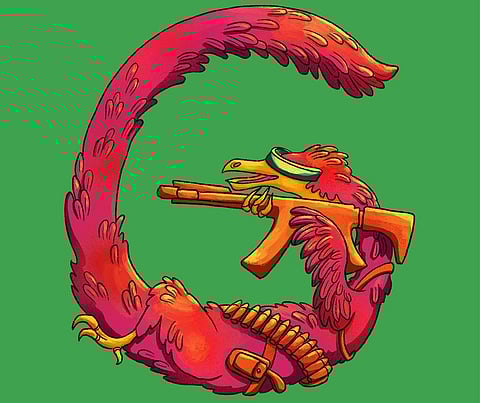 G is for Gallimimus, Gunslinging Gamer| Pic: Rajasee Ray