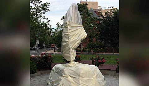 The statue