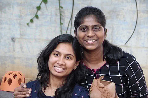 Preetha Krishnan with Anusha Vijayakumar (Pics: Soul Space Studio)