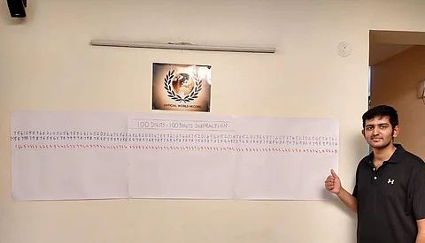 This Bengaluru Math wiz just subtracted two 100-digit numbers in under a minute. Beat that!