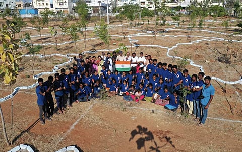 Team effort | (Pic: Telangana Botanical Gardens)