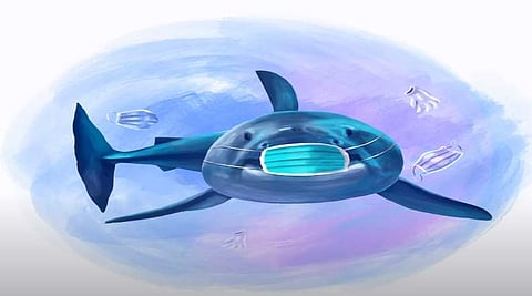 Akhil's work created on World Ocean's Day