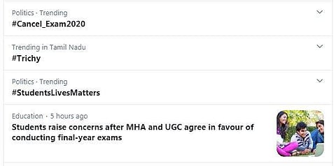 The hashtags are trending on Twitter (Pic: Twitter)
