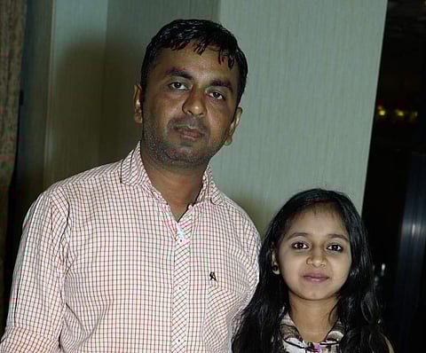 Rajveer and his daughter Akanksha