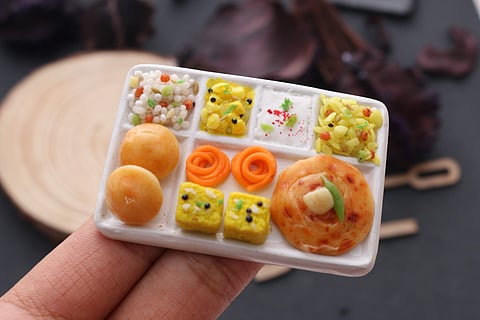 One of Sudha and Neha's miniature clay creations (Pics: CN Arts Creations)