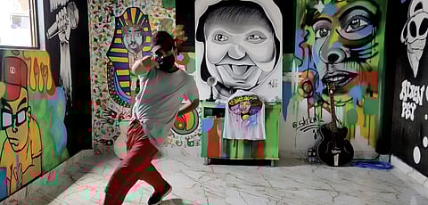 A still from the the music video
