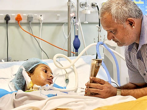 Sushma in the hospital