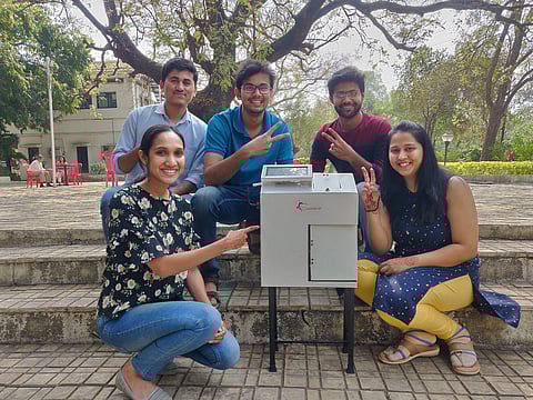 Ajinkya and his young team are trying to bring the technology right to you washroom (Pic: PadCare)