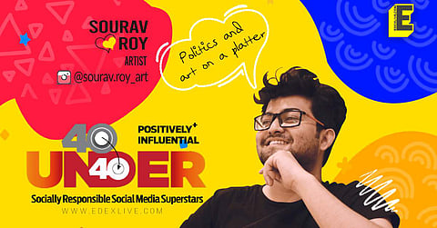 Sourav Roy's cartoons and doodles are extremely thought-provoking | Graphic: Naveen Kumar Manoharan