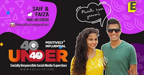 Saif Omar and Faiza Khan | Graphic: Naveen Kumar Manoharan