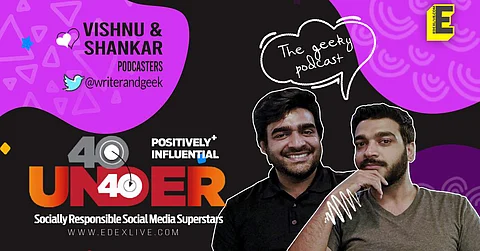 Vishnu and Shankar podcast shows are interesting to listen as they connect history with current scenario (Graphic: Naveen Kumar Manoharan)