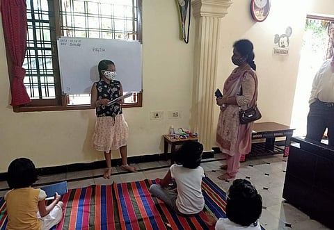 During a class | (Pic: A Saritha)