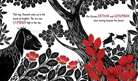 An inside page of Poonachi: Lost in the Forest (Pics: Priya Kuriyan)