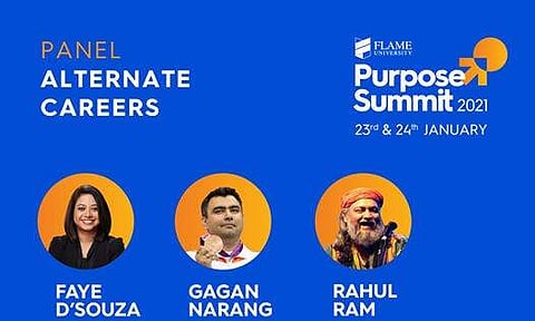 The panelists (Pic: Flame University)