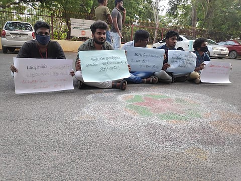 Students protesting