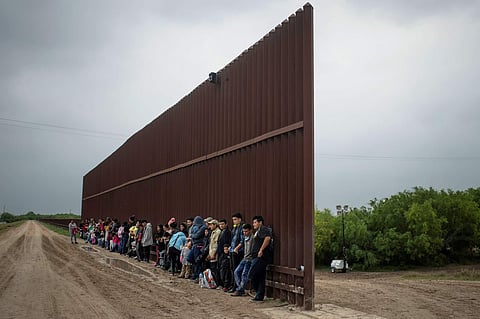 Central American migrants seeking asylum in the United States were apprehended last year by Border Patrol in Penitas, Texas (Pic: Adrees Latif/Reuters)