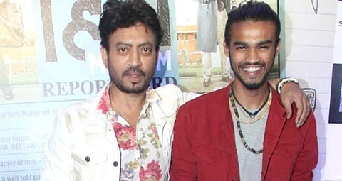 Babil Khan with Irrfan (Pic: PTI)
