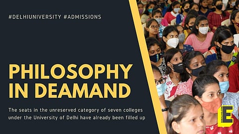 Philosophy is in demand this year at the Delhi University (Pic: EdexLive)