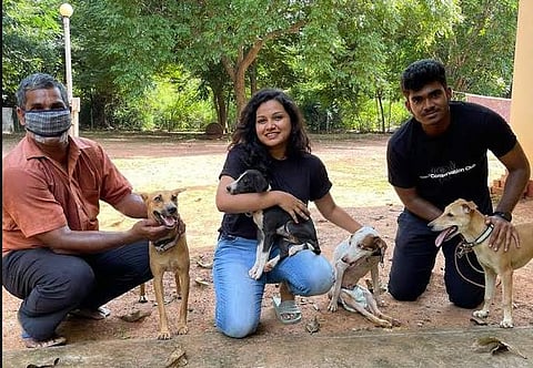 Smrithi and Karthik (in Black) (Pic: Smrithi Wilson)