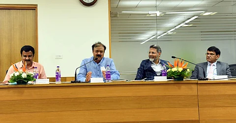 KC Narayana Gowda at the meeting | Pic: JAIN