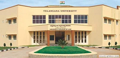 Students have been protesting the V-C's decisions | Pic: Telangana University