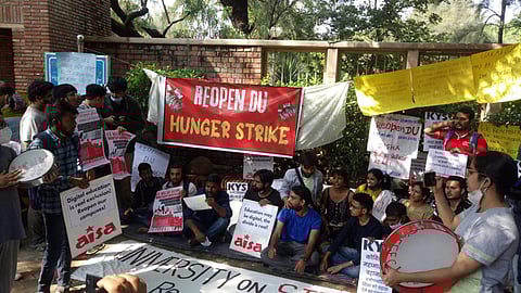 The students at the protest (Pic: Sourced)