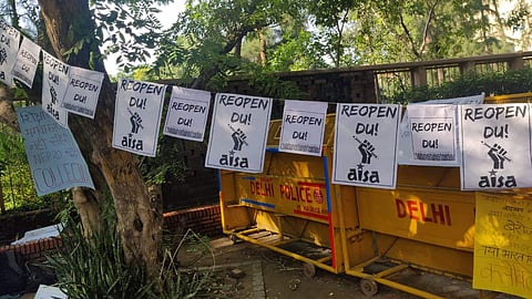 The protest site (Pic: Sourced)