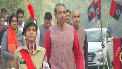 [File Photo] VC Mamidala Jagadesh Kumar at a R-Day celebrations (Pic: ANI)