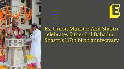 Anil Shastri Chairman, LBSIM paid floral tribute to Lal Bahadur Shastri | Pic: Sourced