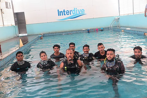 The Inter Dive team | Pic courtesy: Wilfred Manuel