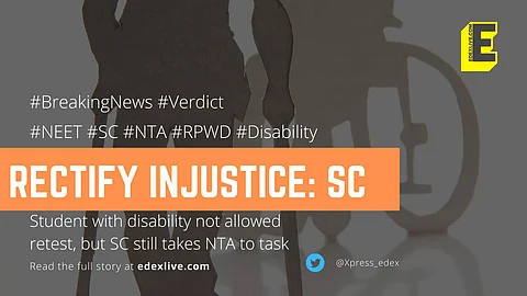 NEET 2021: SC directs NTA to 'rectify injustice' meted out to dysgraphic student within a week