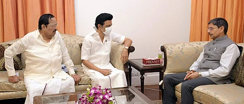 MK Stalin, Chief Minister with Governor RN Ravi (Picture: Twitter)
