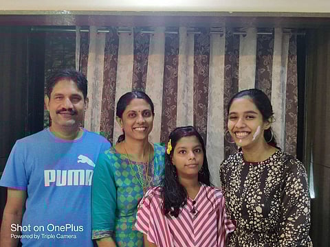 Karthika (right) with her family | Pic: Sourced