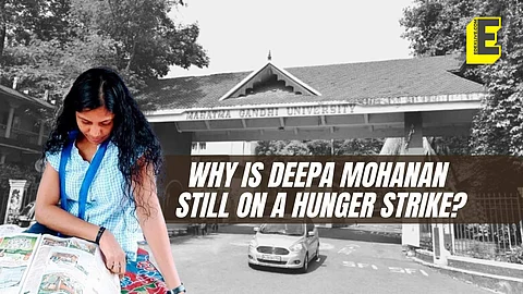 MGU removes Kalarikkal from the post of Centre Director. Here's why Deepa Mohanan is continuing her hunger strike