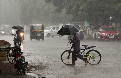 Heavy rain in Madurai (Pic: Express)